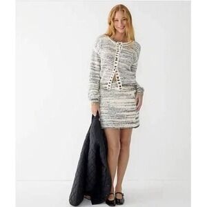 J. Crew Women's Space-dyed Textured Cardigan Sweater Size XL